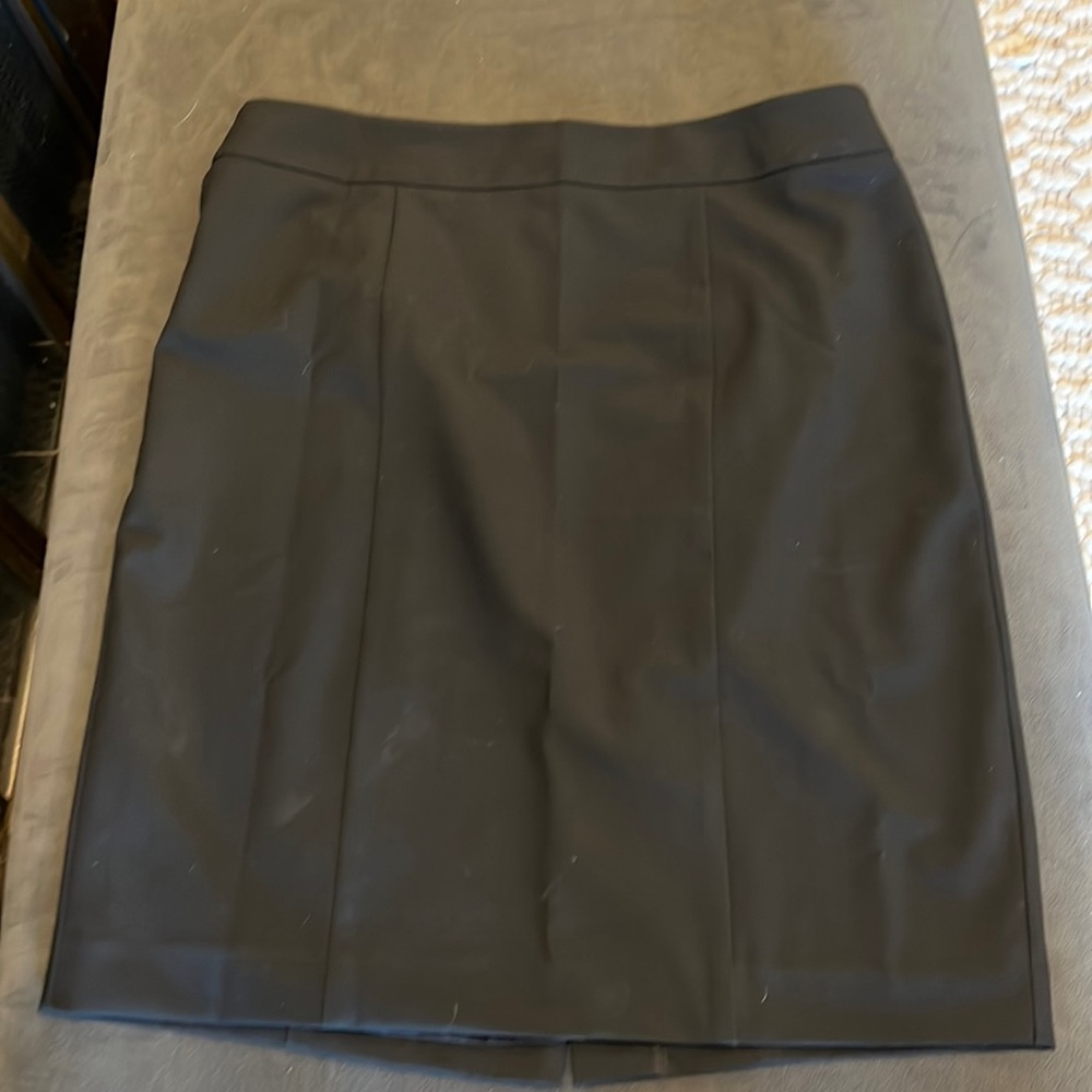 Ann Taylor Factory 12 Black Pencil Skirt Suit